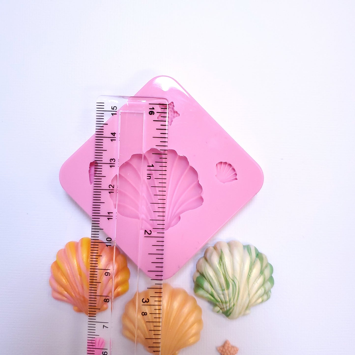 Seashell Silicone Mold for Fondant Resin Clay Jewelry and Miniature Crafts