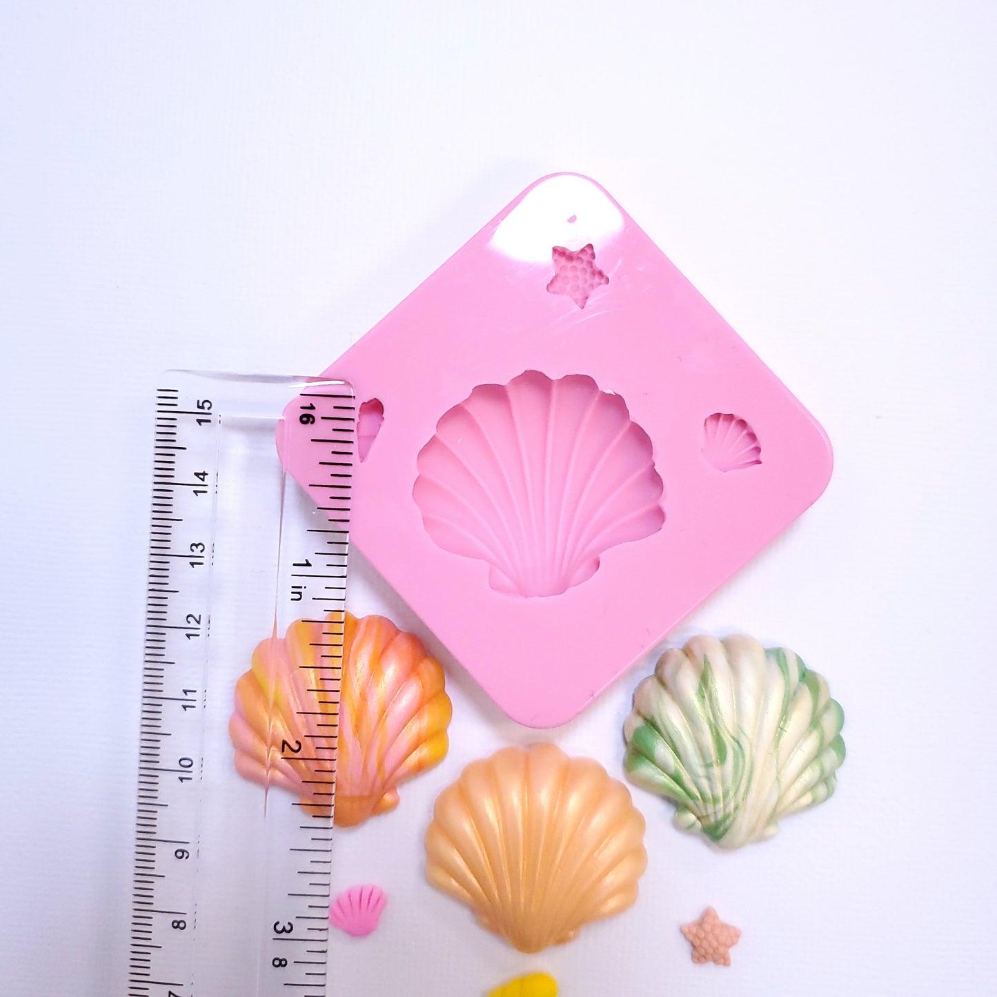 Seashell Silicone Mold for Fondant Resin Clay Jewelry and Miniature Crafts
