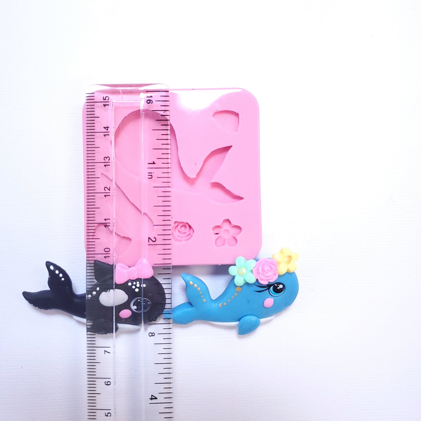 Cute Whale Silicone Mold for Cake Decorating, Fondant, Resin and Clay Crafts