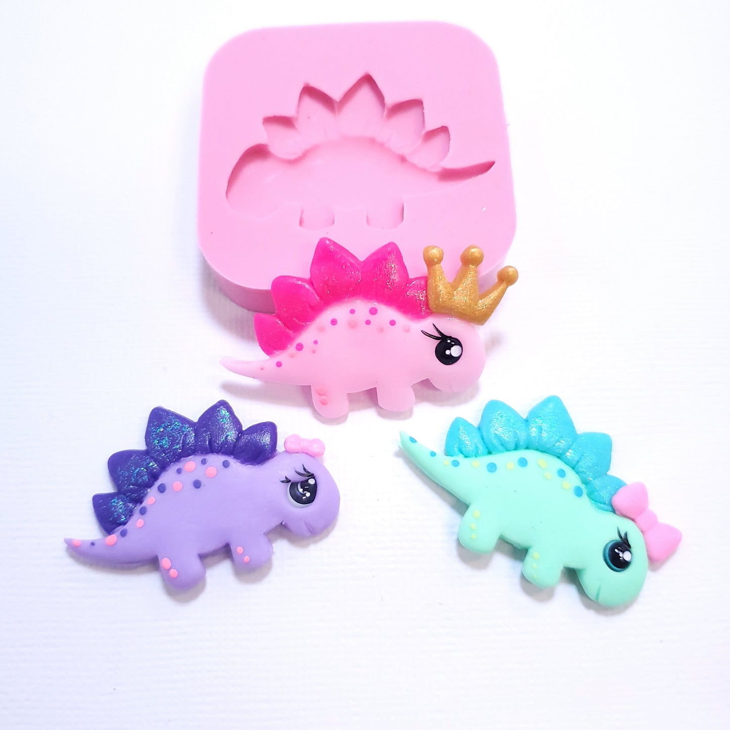 Baby Stegosaurus Dino Multi-Project Silicone Mold for Crafts and Baking MS334