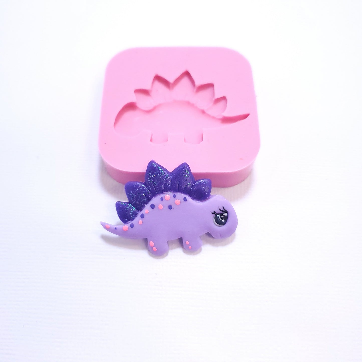 Baby Stegosaurus Dino Multi-Project Silicone Mold for Crafts and Baking MS334