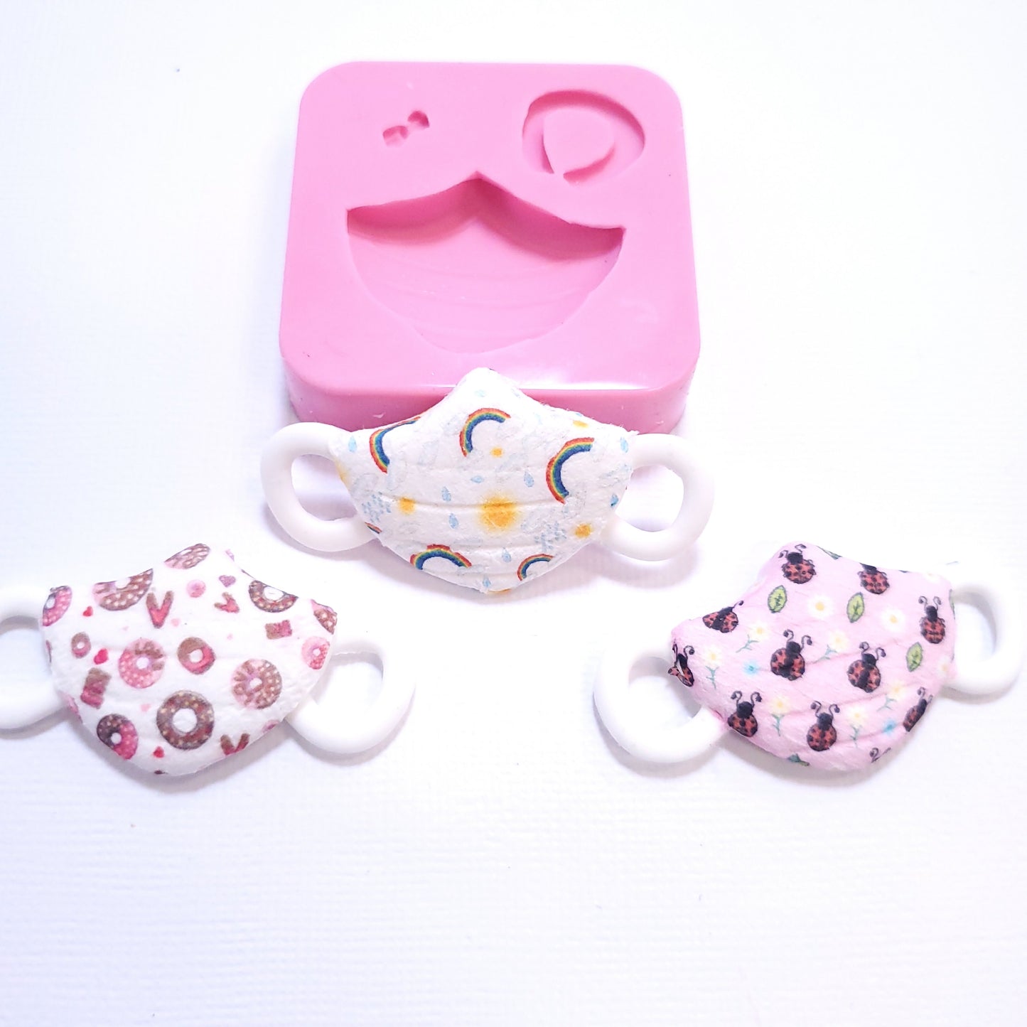 Mini Mask Multi-Project Silicone Mold for Cake Resin Clay Crafts MS344