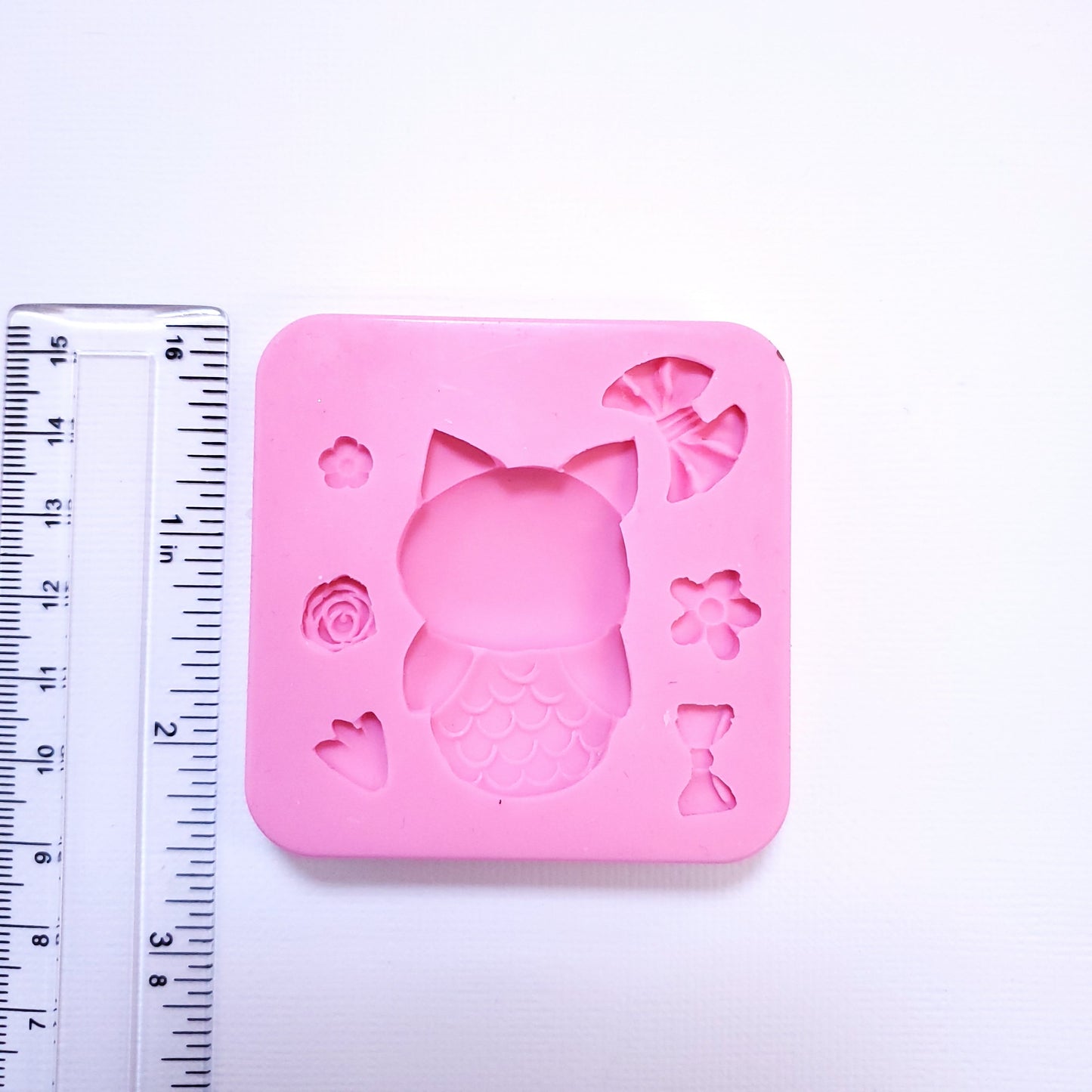 Cute Owl Silicone Mold for Fondant, Clay, Resin, Jewelry & Miniatures