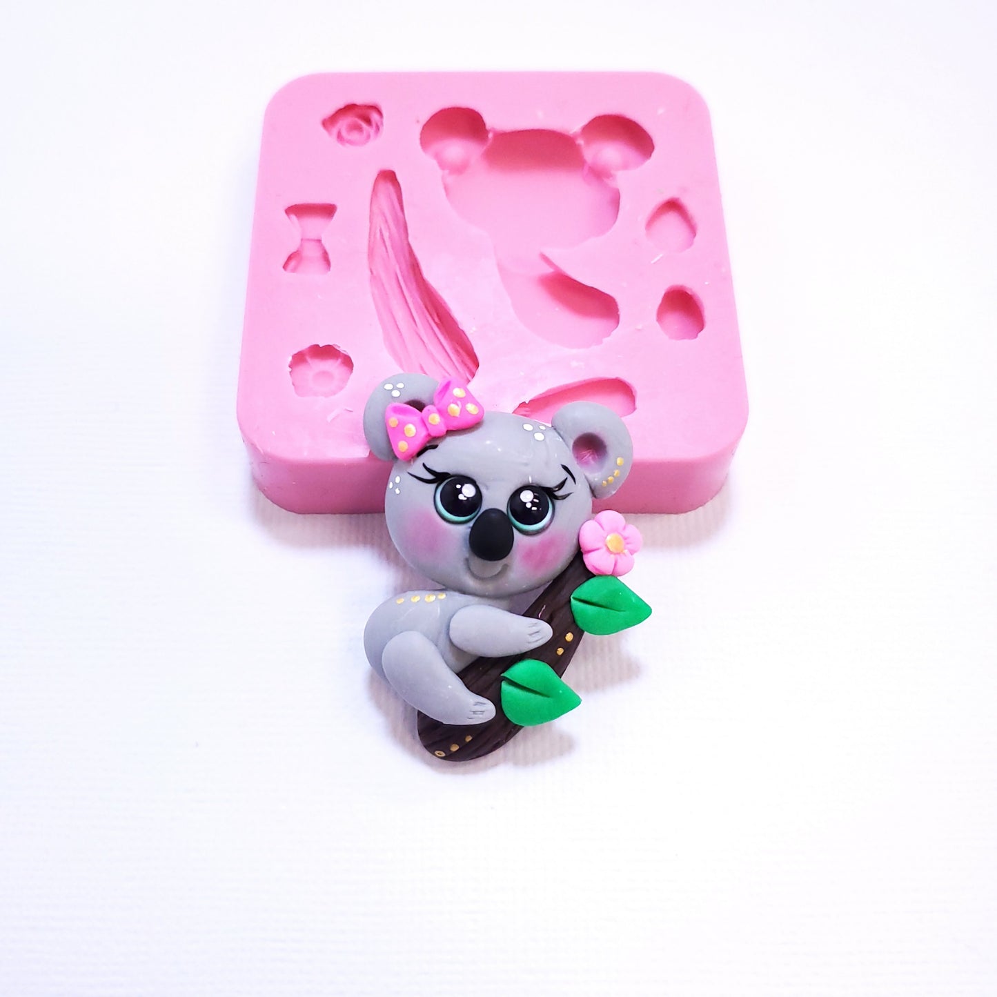 Cute Koala Silicone Mold for Cake Decorating, Clay, Resin and Fondant