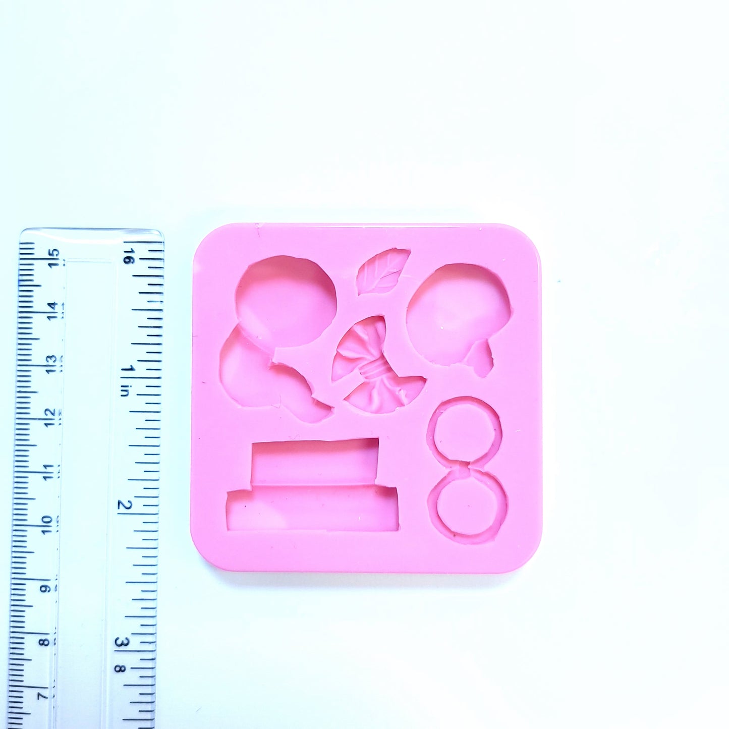 Back to School Bookworm Multi-Project Silicone Mold for Fondant Clay Resin MS364