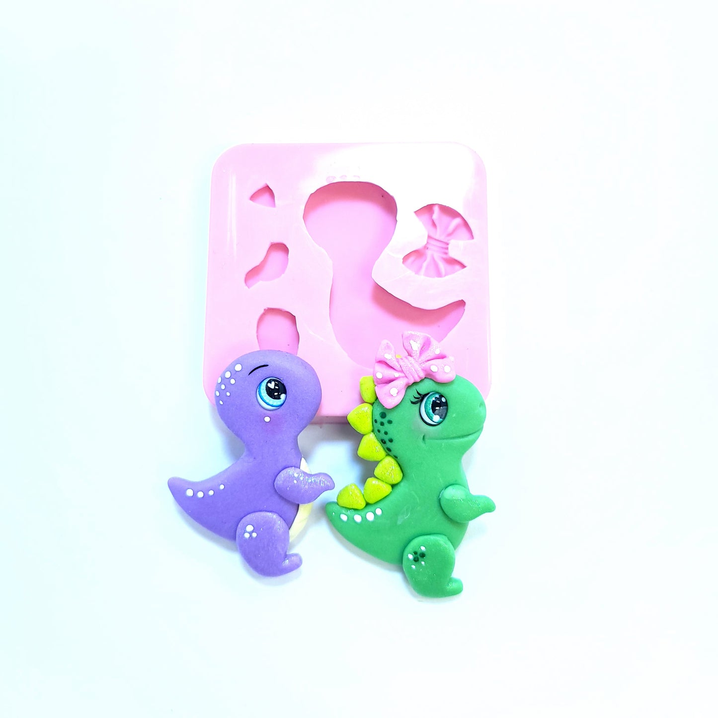 Cute T-Rex Dinosaur Silicone Mold for Fondant Resin Clay Mini Craft Projects