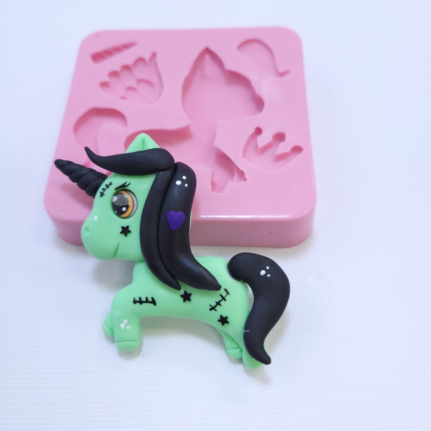 Unicorn Pegasus Pony Multi-Project Silicone Mold MS389 for Crafts and Baking