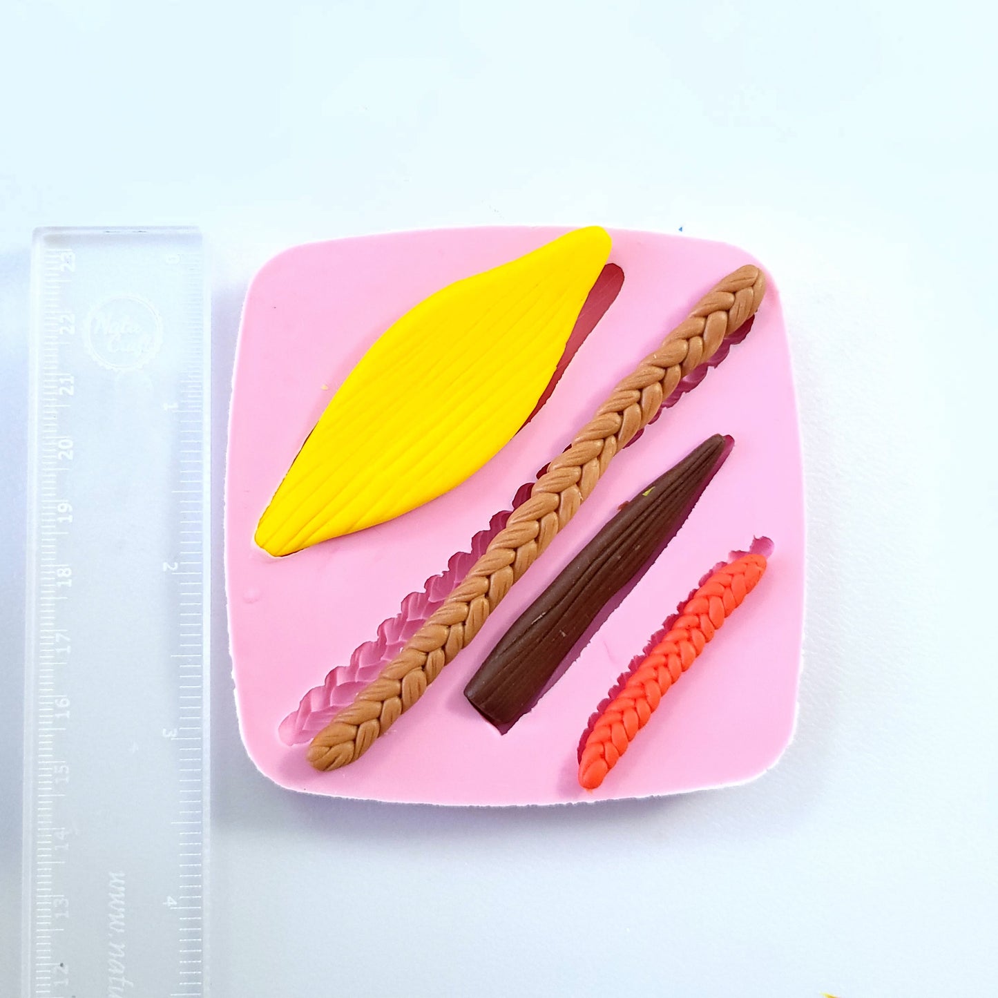 Hair for dolls Model B Multi Project Silicone mold MS407