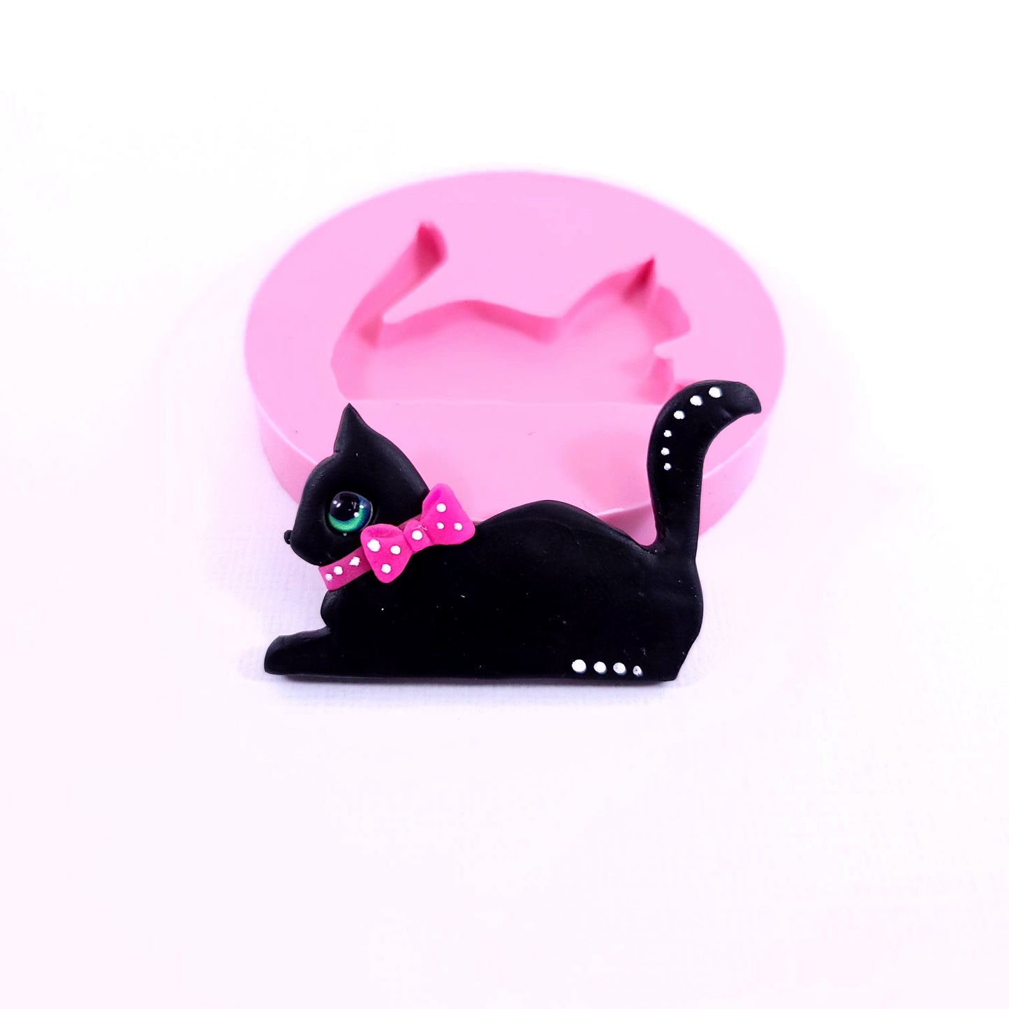 Cat Silicone Mold MS434 for Crafts, Resin, Fondant and Mini Projects