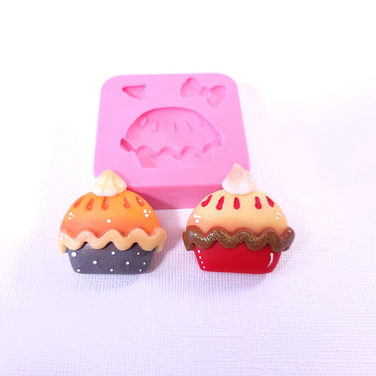 Pumpkin Pie Miniature Silicone Mold for Cake Resin Clay Jewelry Crafts
