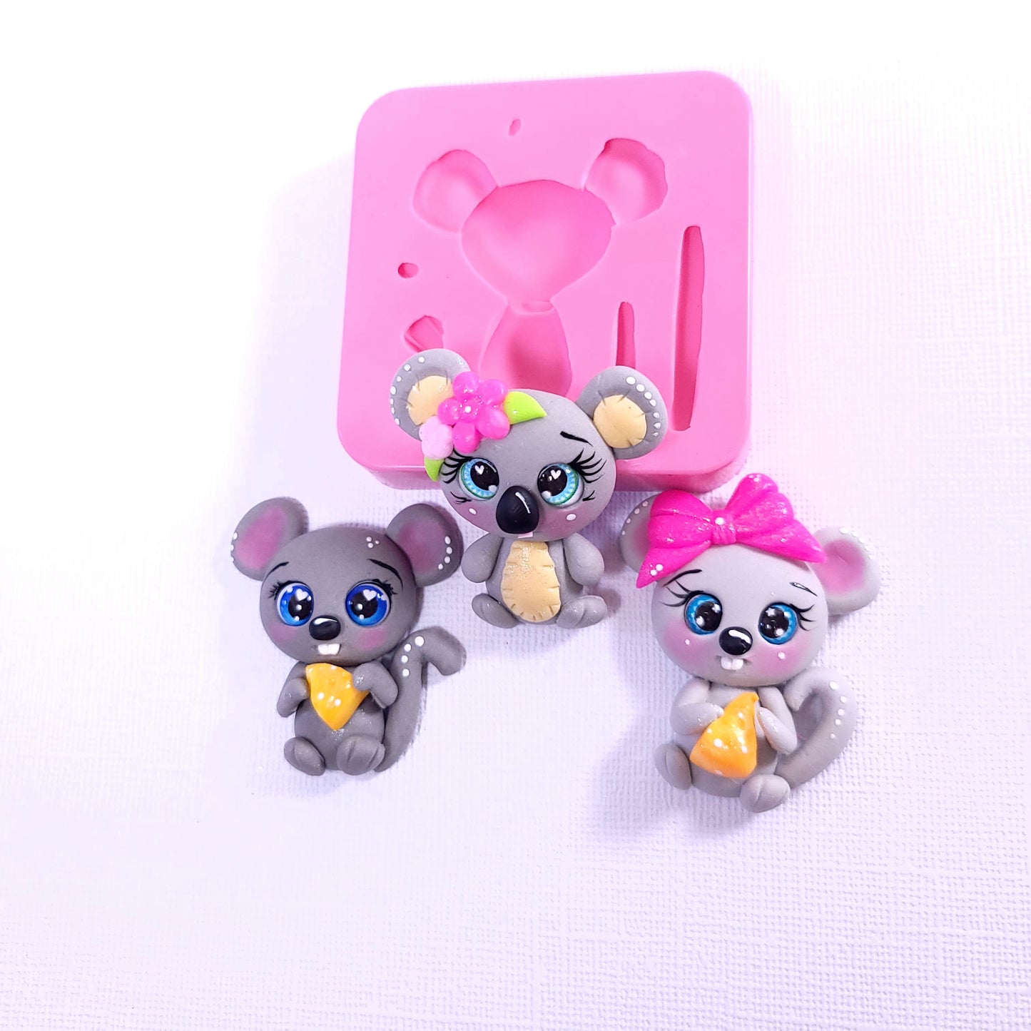 Koala Mouse Animals Multi Project Silicone Mold MS454 for Resin Clay Fondant