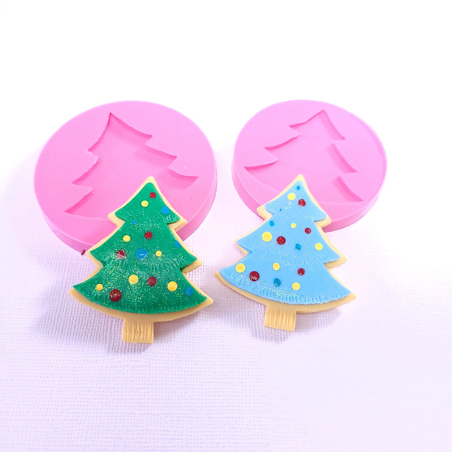 Christmas Tree Cookie Multi-Project Silicone Mold for Fondant Resin Crafts MS451