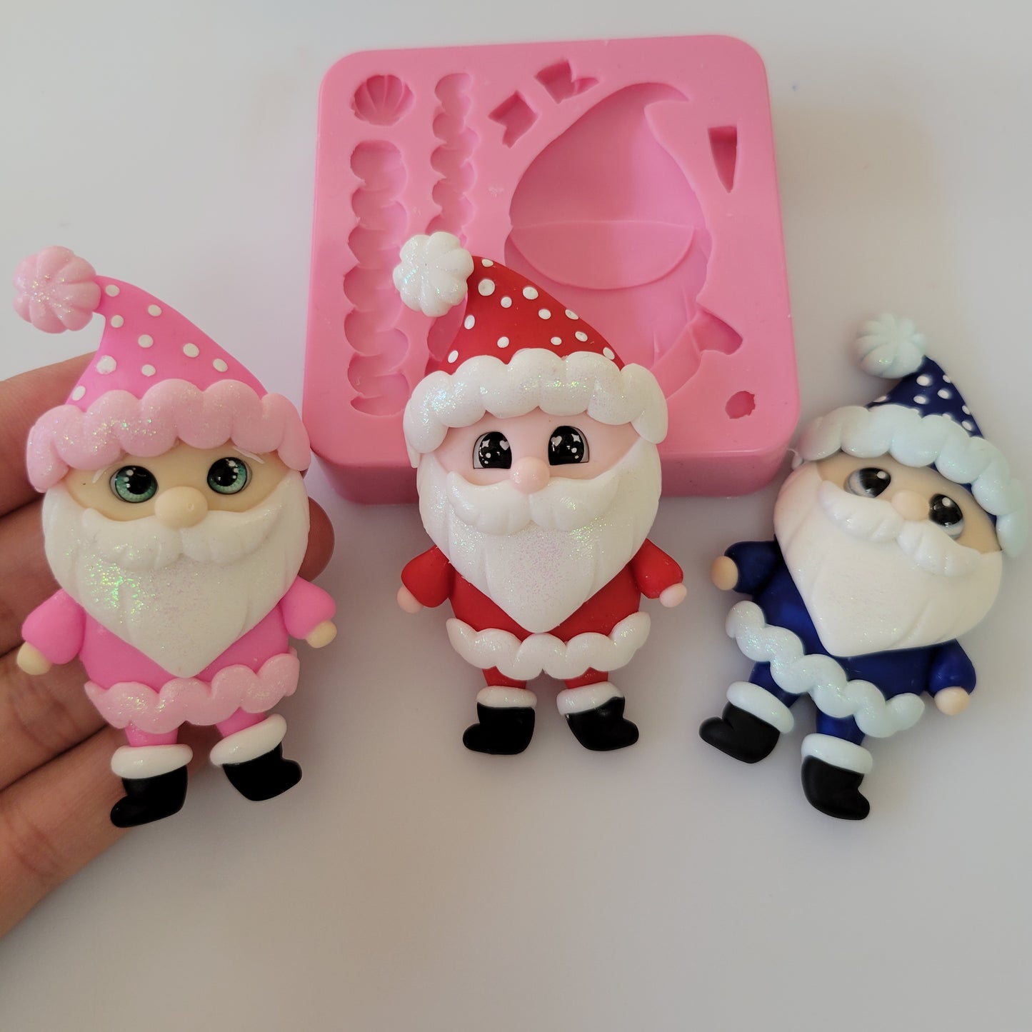 Full Body Santa Christmas Multi-Project Silicone Mold MS503 for Cake and Crafting