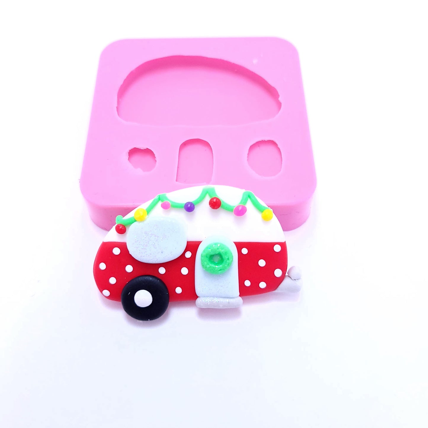 Camper Trailer Multi Project Silicone Mold for Miniatures Fondant Resin Crafts