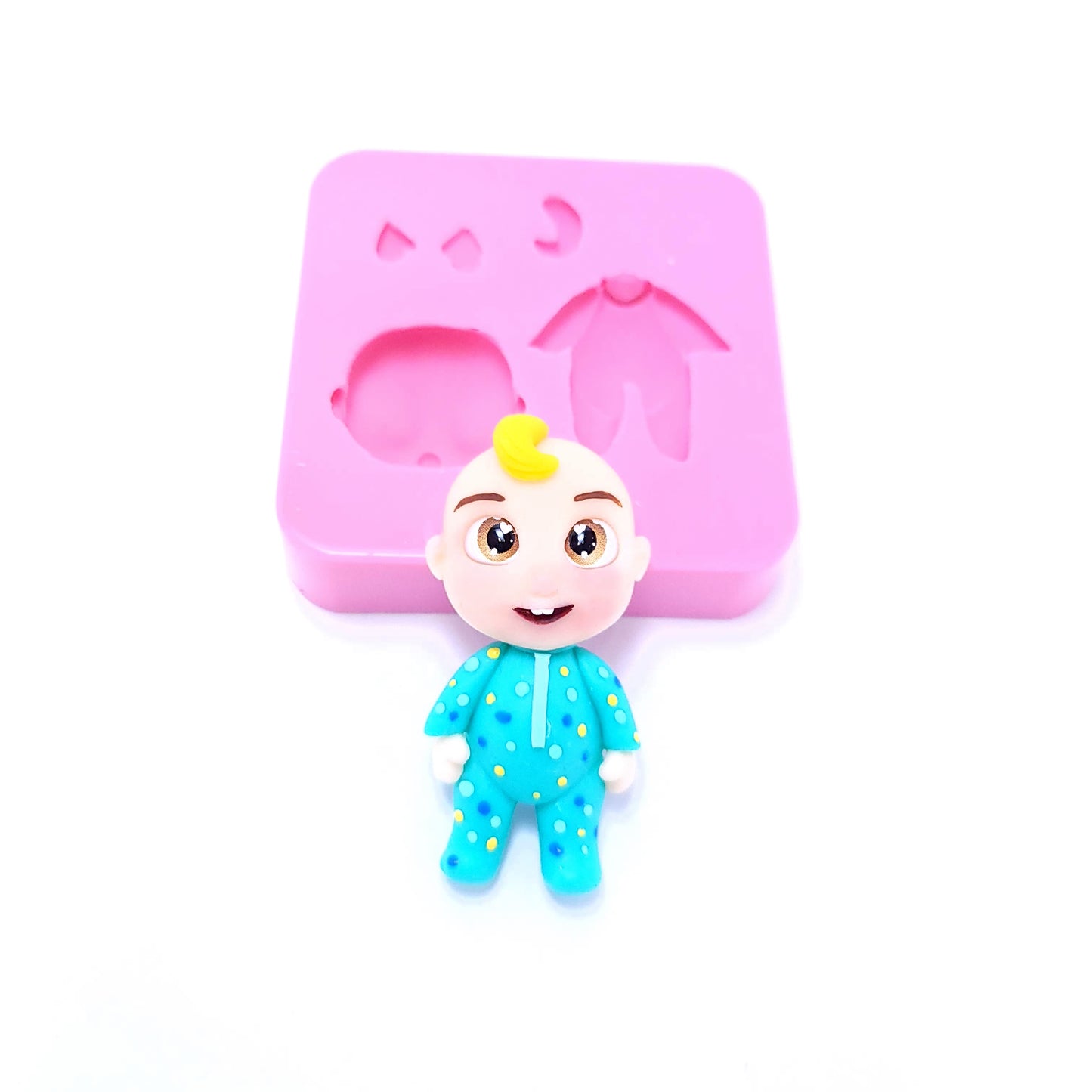 Baby Pajamas Figure Multi Project Silicone Mold MS529 for Resin Cake Fondant Clay
