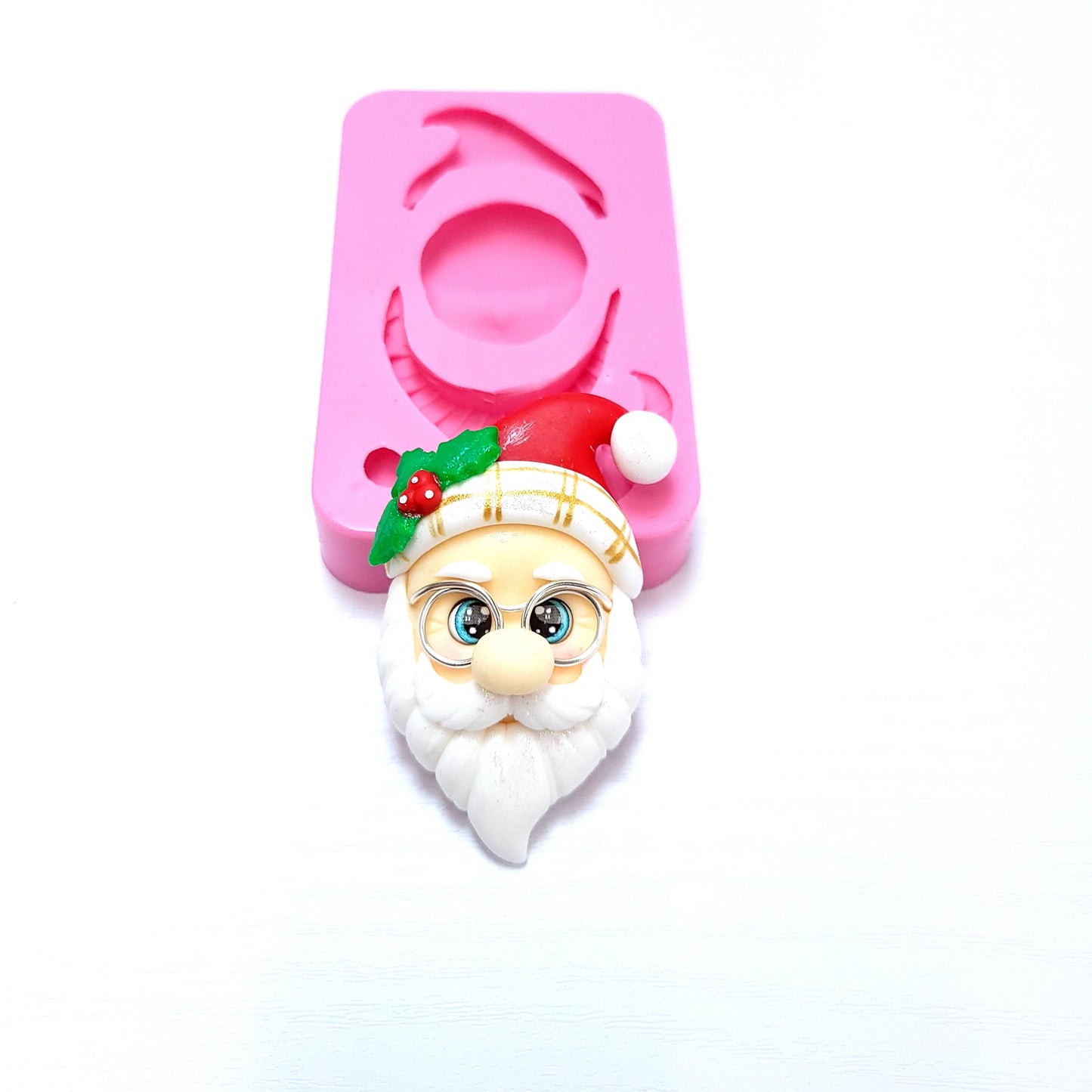 Santa Face Multi-Project Silicone Mold for Fondant Resin Clay Crafts MS538