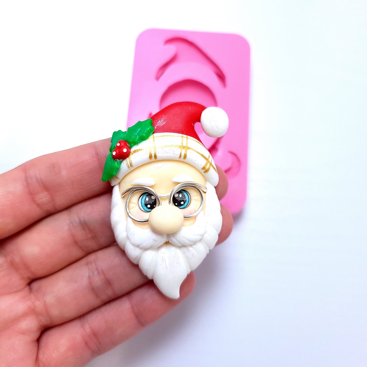 Santa Face Multi-Project Silicone Mold for Fondant Resin Clay Crafts MS538