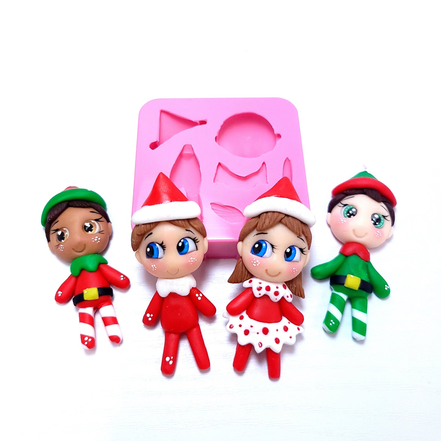 Cute Elf Multi-Project Silicone Mold for Fondant Resin Clay Miniatures MS572