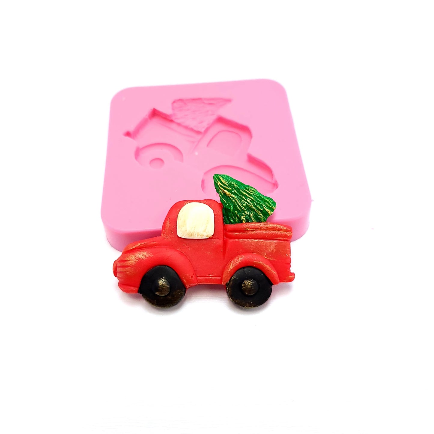 Christmas Truck with Tree Multi-Project Silicone Mold MS623 for Crafts and Baking