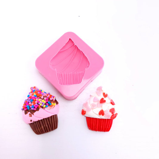 Cupcake Miniature Silicone Mold for Fondant Resin Clay Jewelry MS636