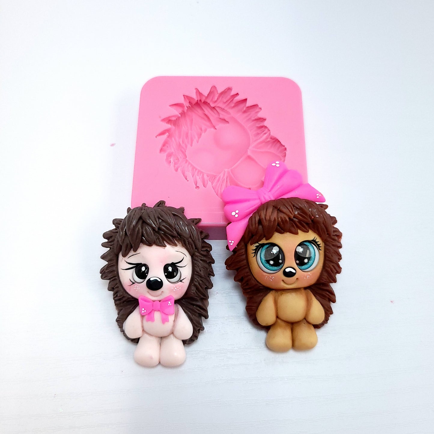 Cute Porcupine Silicone Mold Miniature Animal for Cakes Resin Clay Fondant