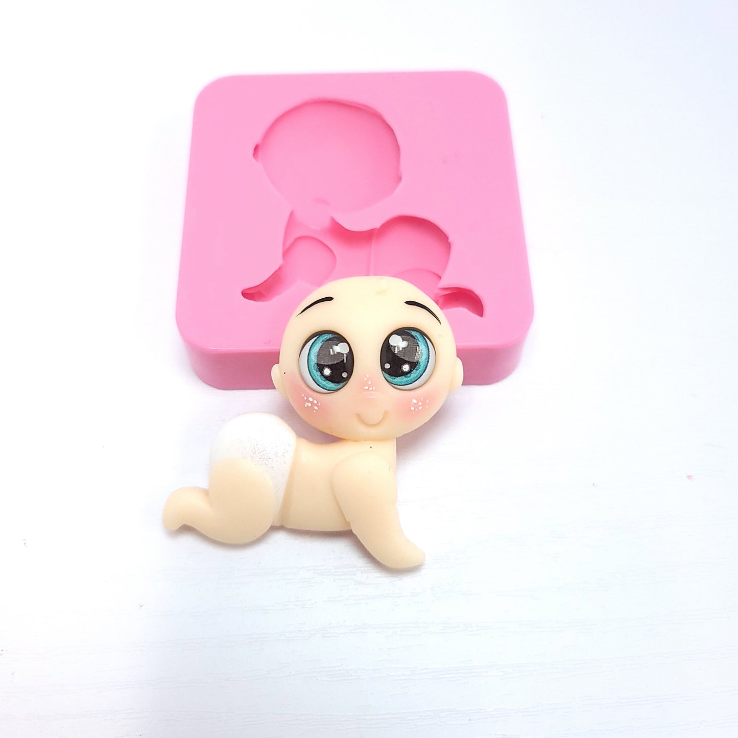 Baby Crawling Silicone Mold Multi Project for Fondant Resin Clay MS670