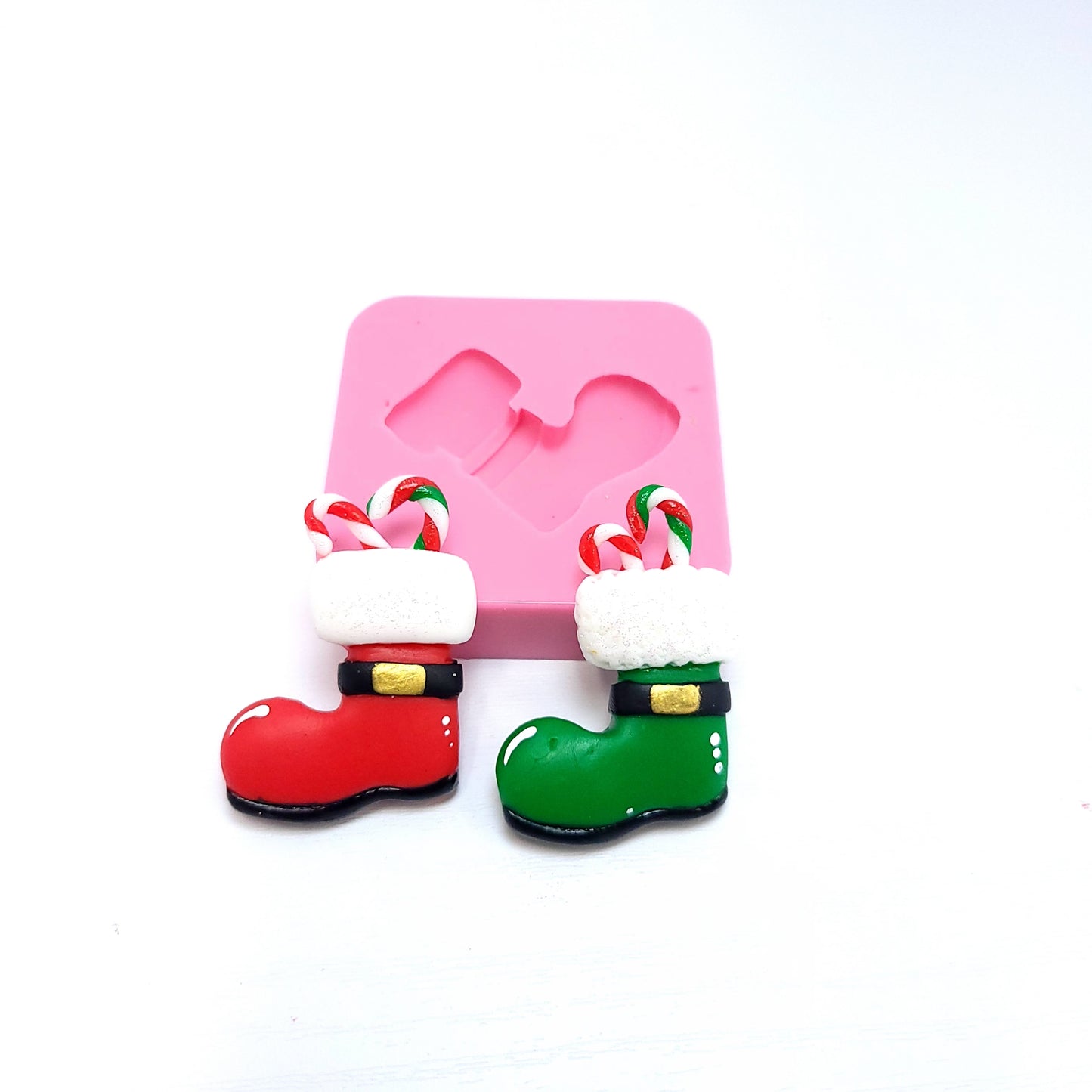 Christmas Stocking Boots Silicone Mold for Resin Fondant Clay Crafts