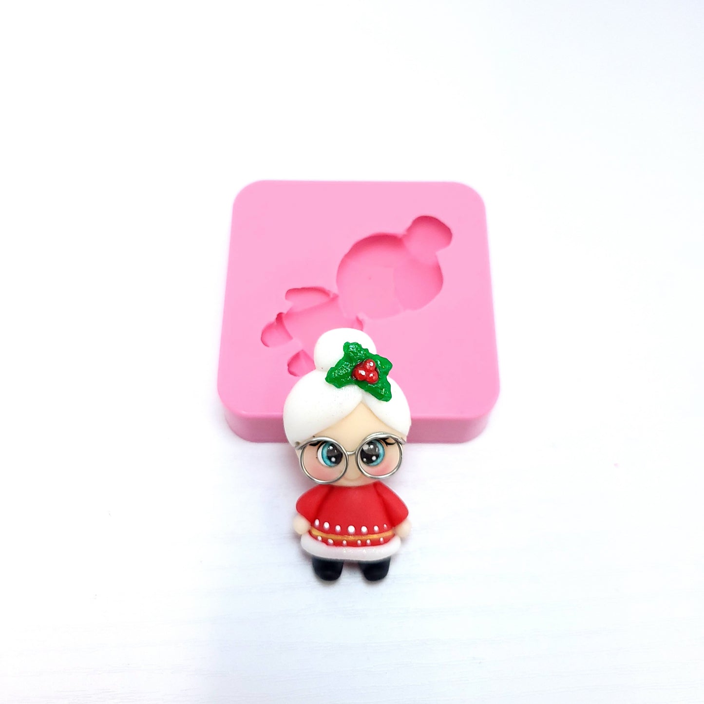 Mrs Claus Mama Santa Silicone Mold for Miniatures Cake Resin Crafts