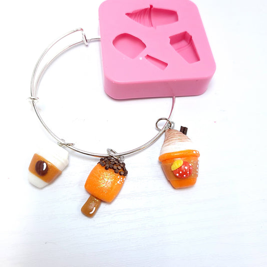 Autumn Mini Charms Silicone Mold for Earrings Cake Decor Resin Clay MS676