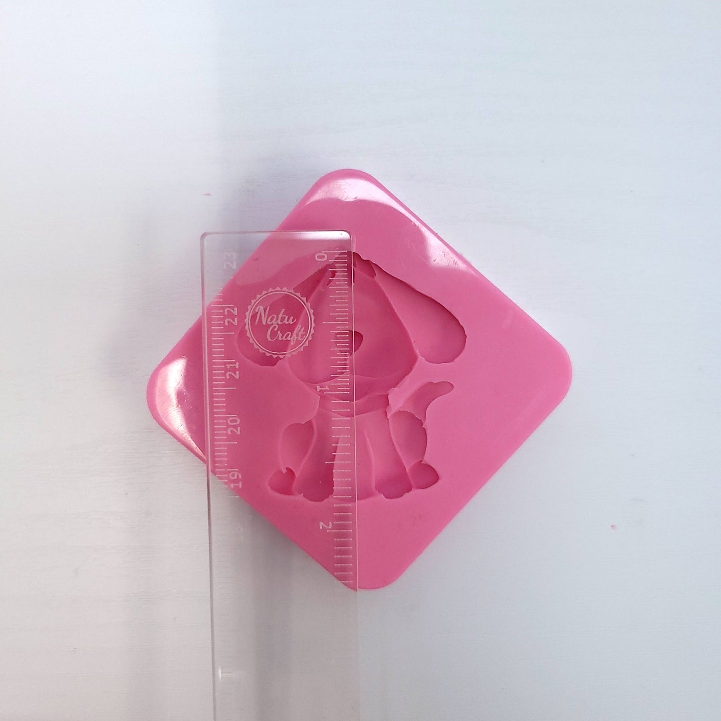 Cute Red Dog Silicone Mold for Miniatures Fondant Resin Clay Multi-Project MS683