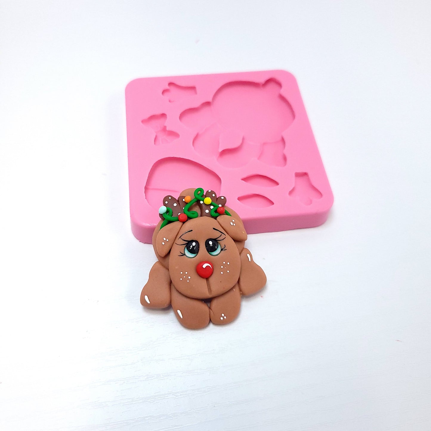 Lovely Reindeer Multi-Project Silicone Mold MS480 for Crafts, Baking and Resin Art