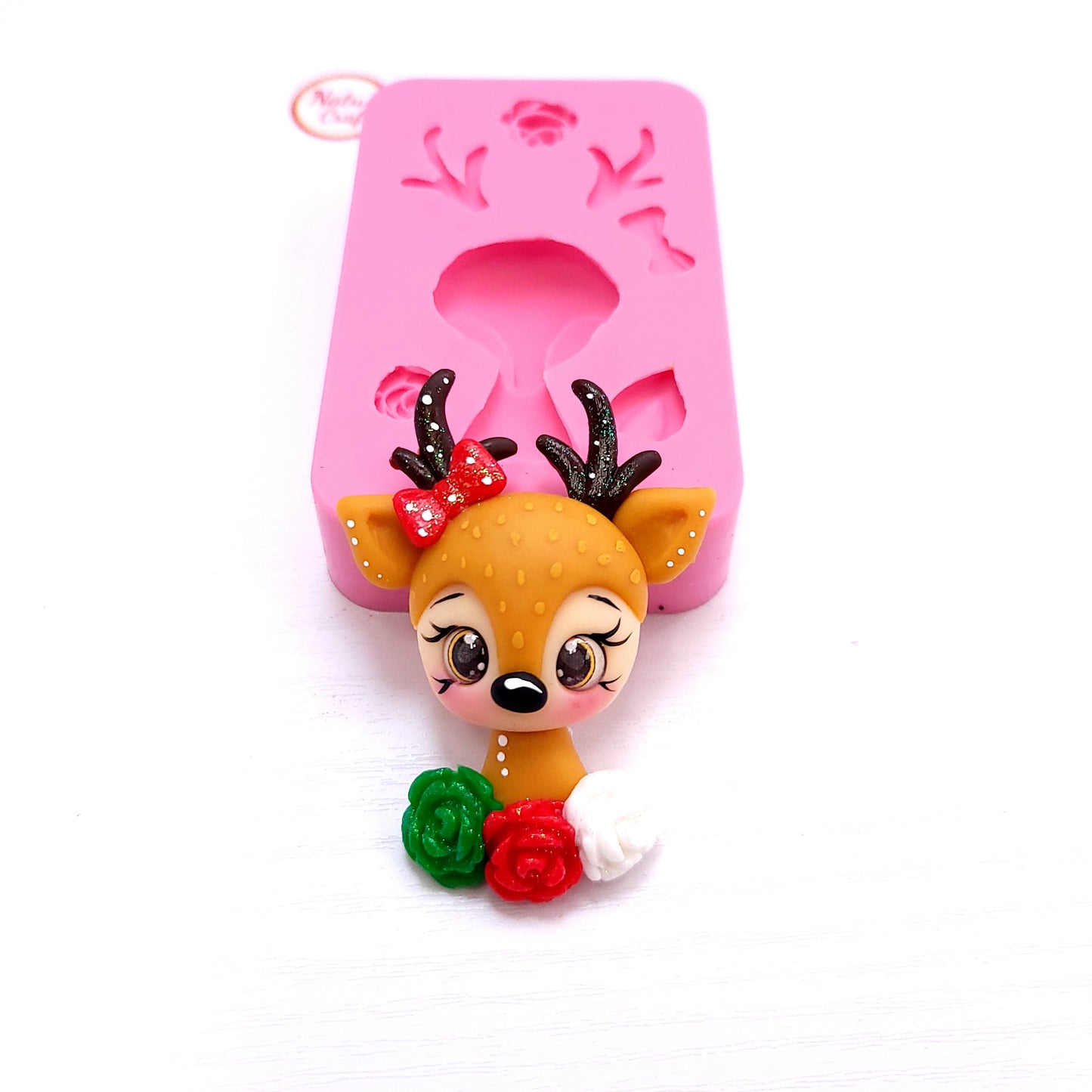 Cute Reindeer Multi-Project Silicone Mold for Cake, Resin, Clay Crafts MS455