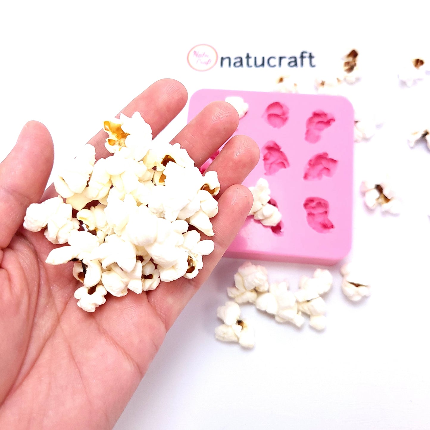 Popcorn 9 cavities Multi-Project Silicone mold, Wax embeds mold soap embed mold NC046