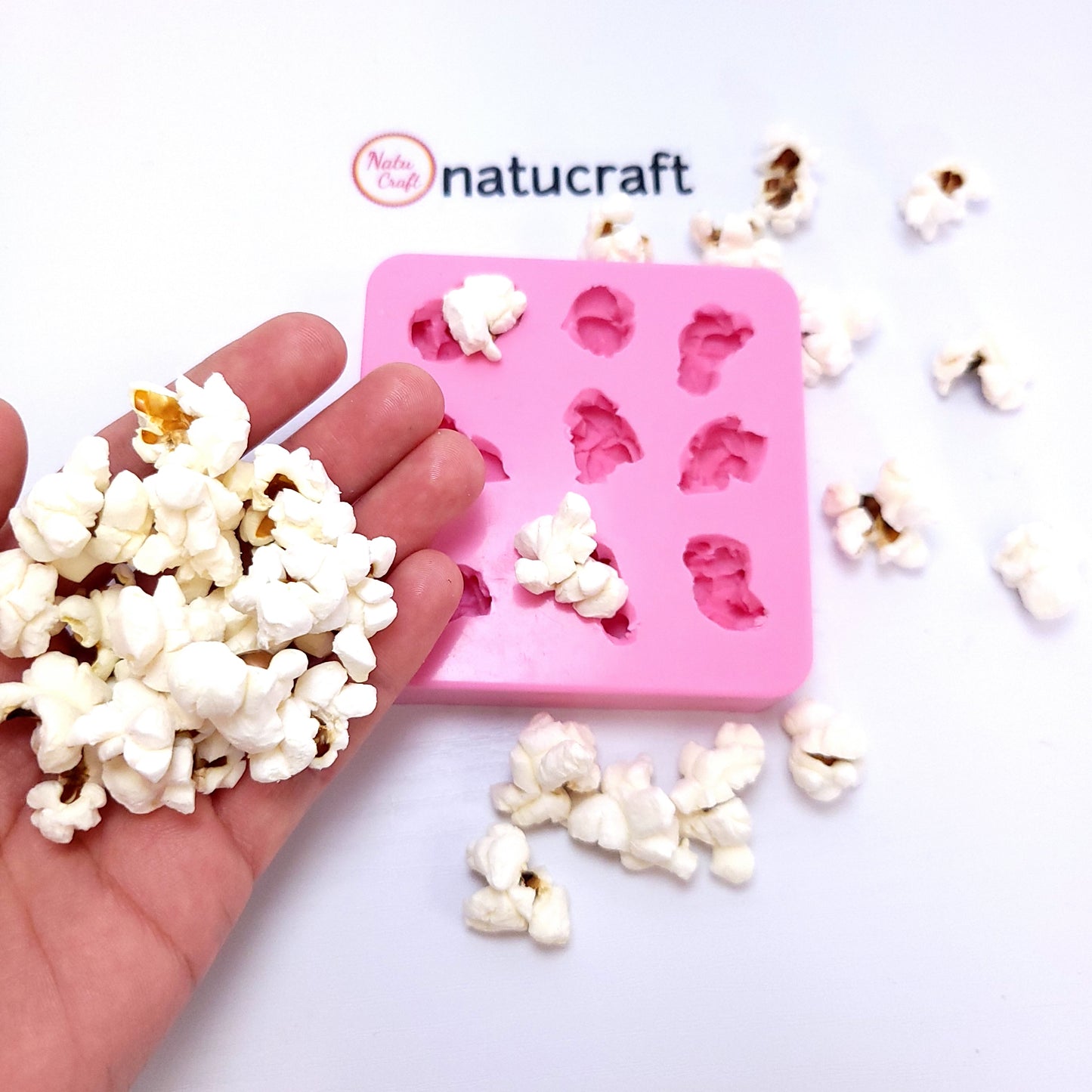 Popcorn 9 cavities Multi-Project Silicone mold, Wax embeds mold soap embed mold NC046