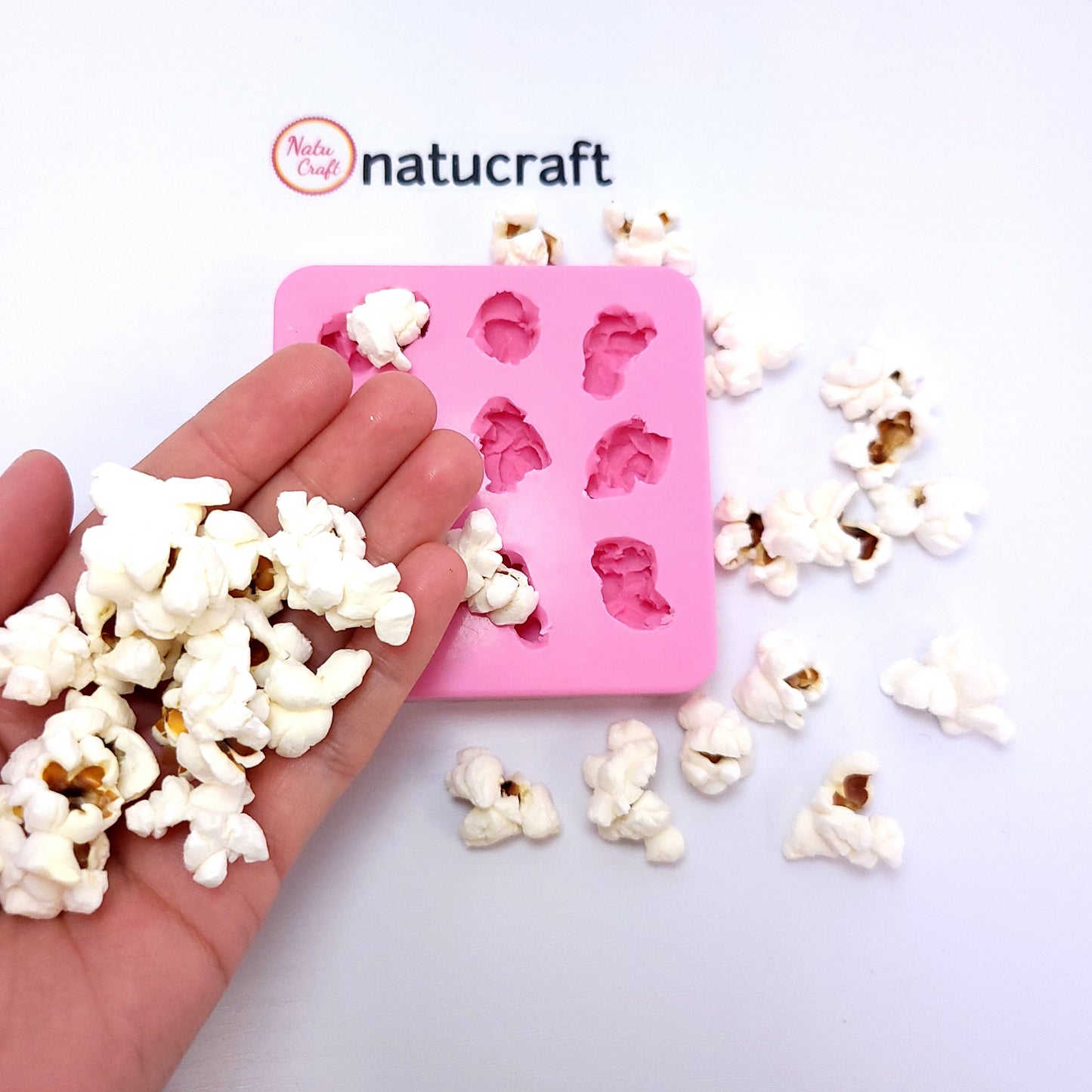 Popcorn 9 cavities Multi-Project Silicone mold, Wax embeds mold soap embed mold NC046