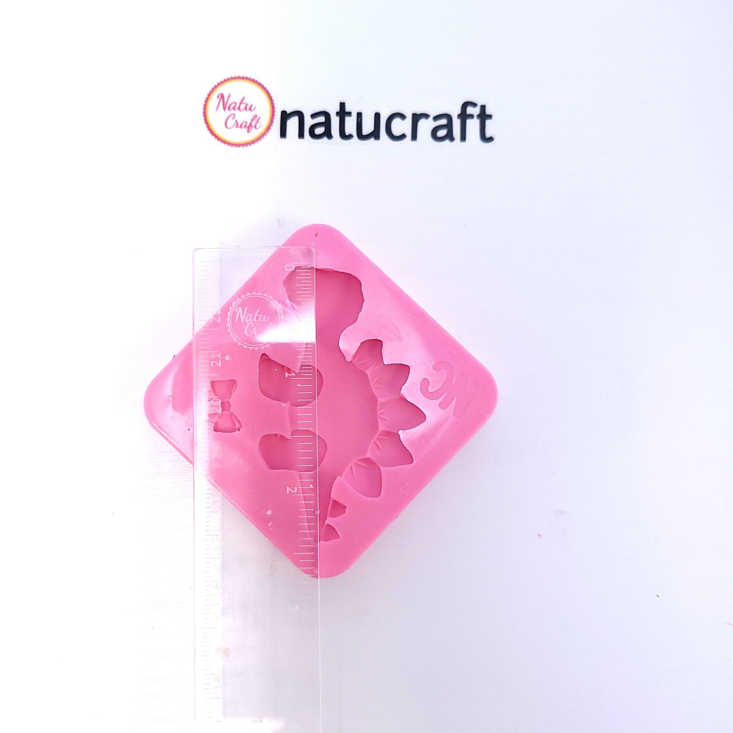 Cute Stegosaurus Dinosaur Multi Project Silicone Mold for Fondant Resin Clay Crafts