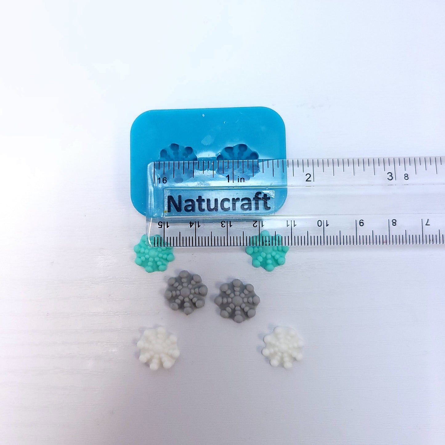 Snowflake Charms Mini Silicone Mold for Earrings Fondant Resin Clay Crafts MS727