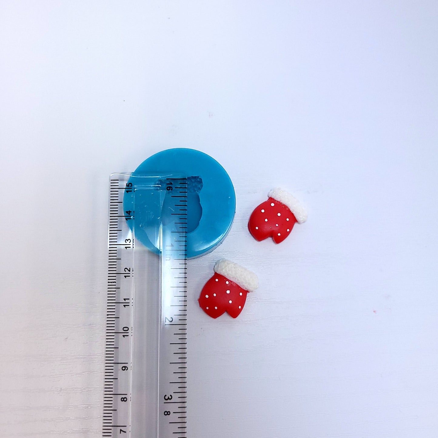 Christmas Mittens Charms Earrings Miniatures Silicone Mold for Fondant Resin Clay MS731