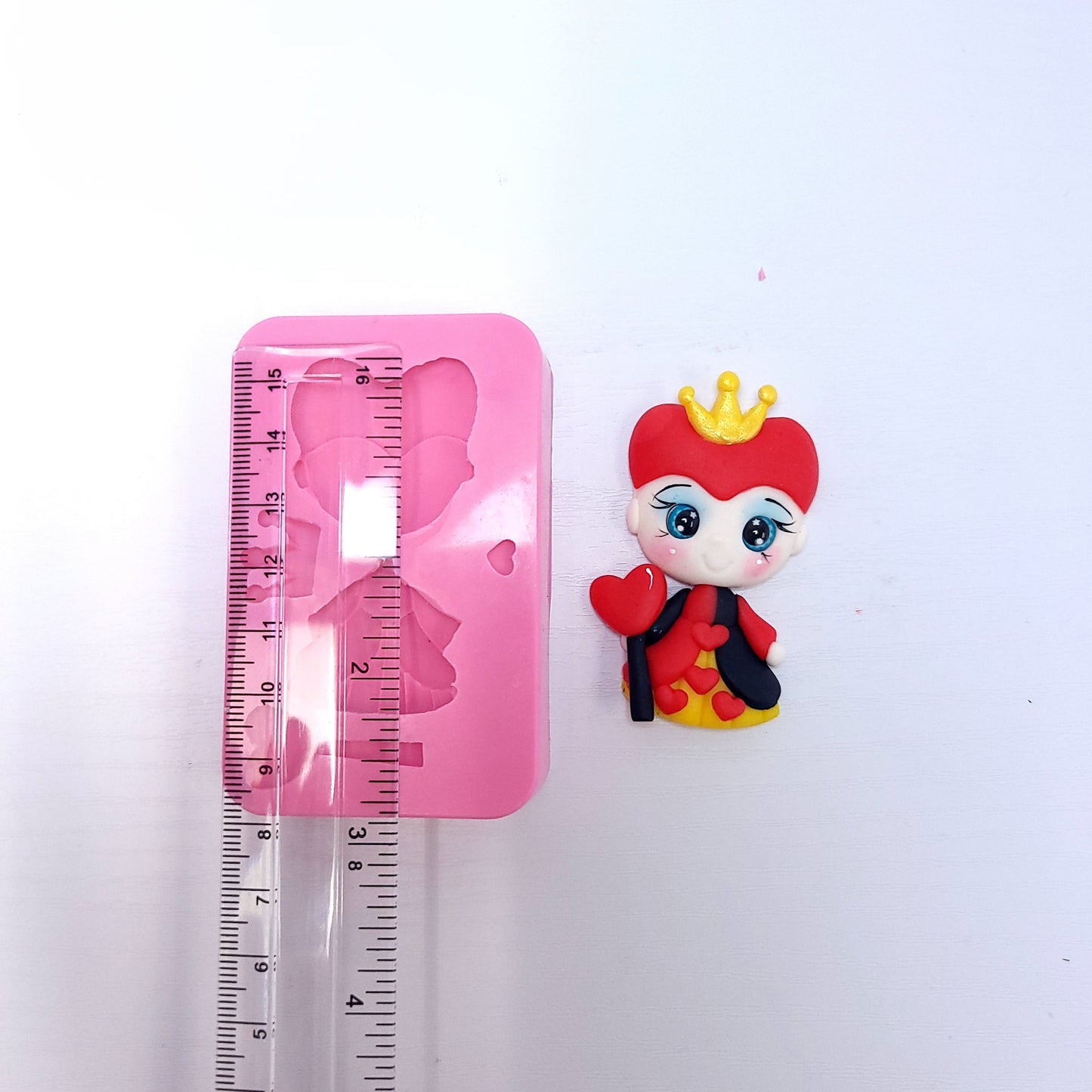 Queen of Hearts Silicone Mold MS716 for Cake Toppers Resin Miniatures