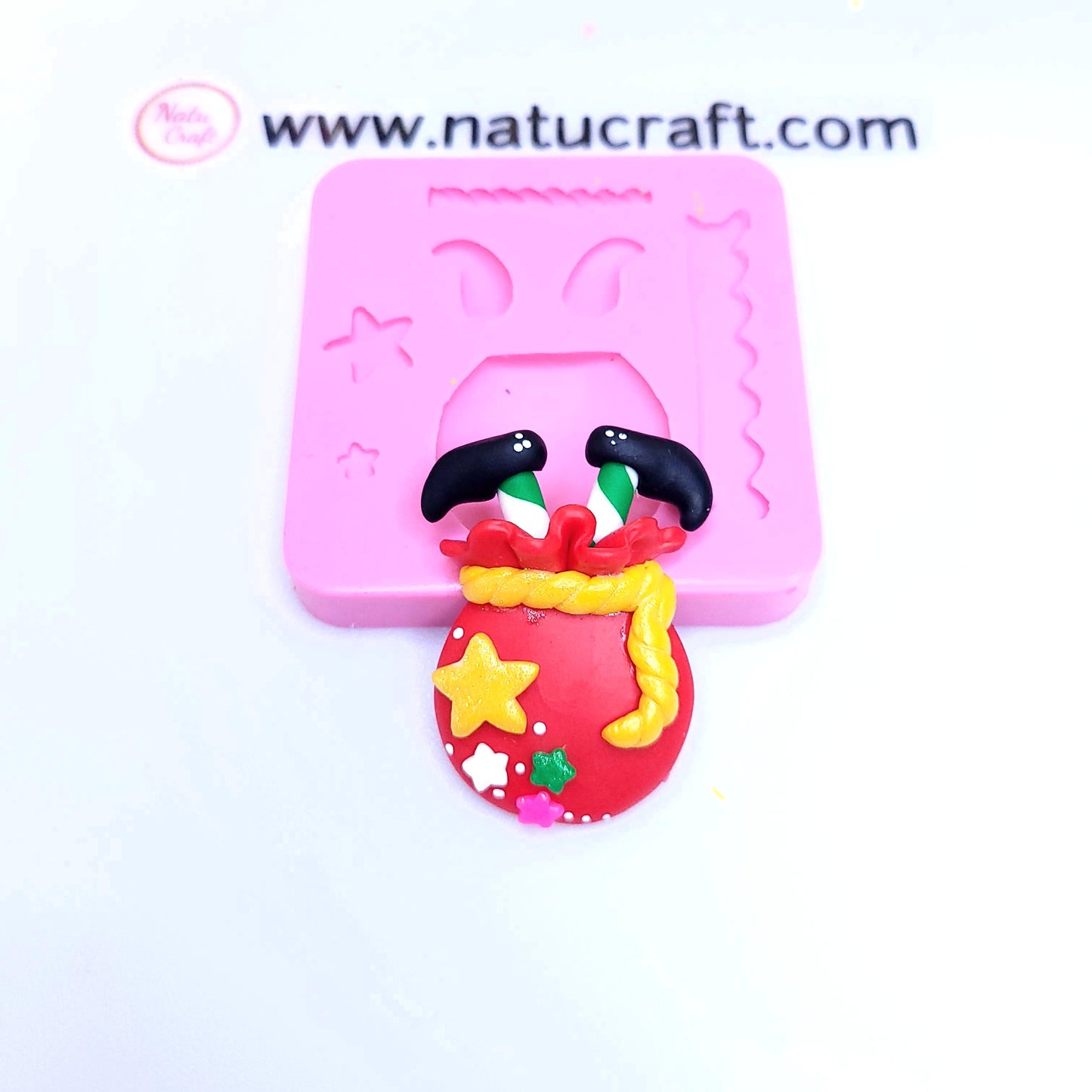 Elf Trouble Santa Sack Multi-Project Silicone Mold for Fondant Resin Clay Crafts