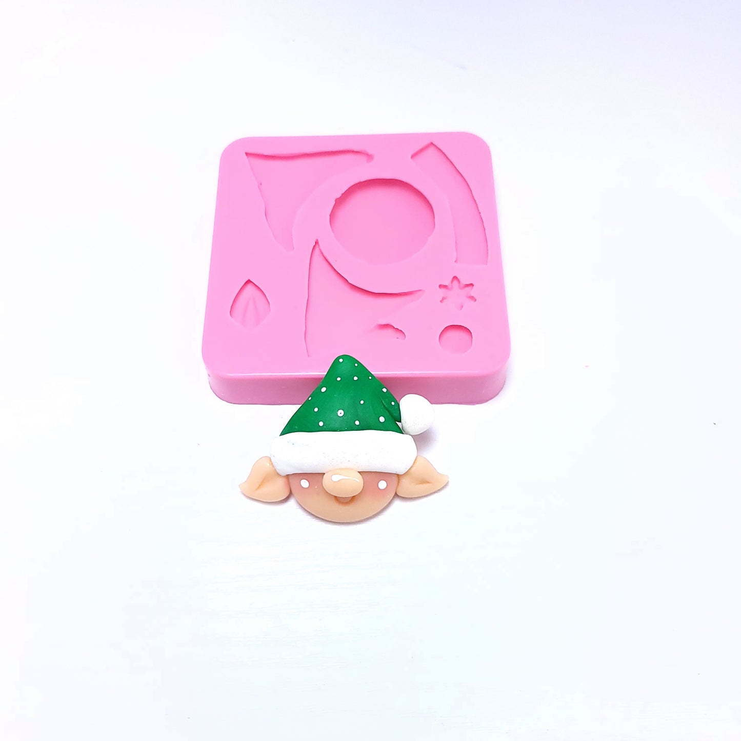 Elf Face Silicone Mold for Fondant, Polymer Clay, Resin and Miniatures