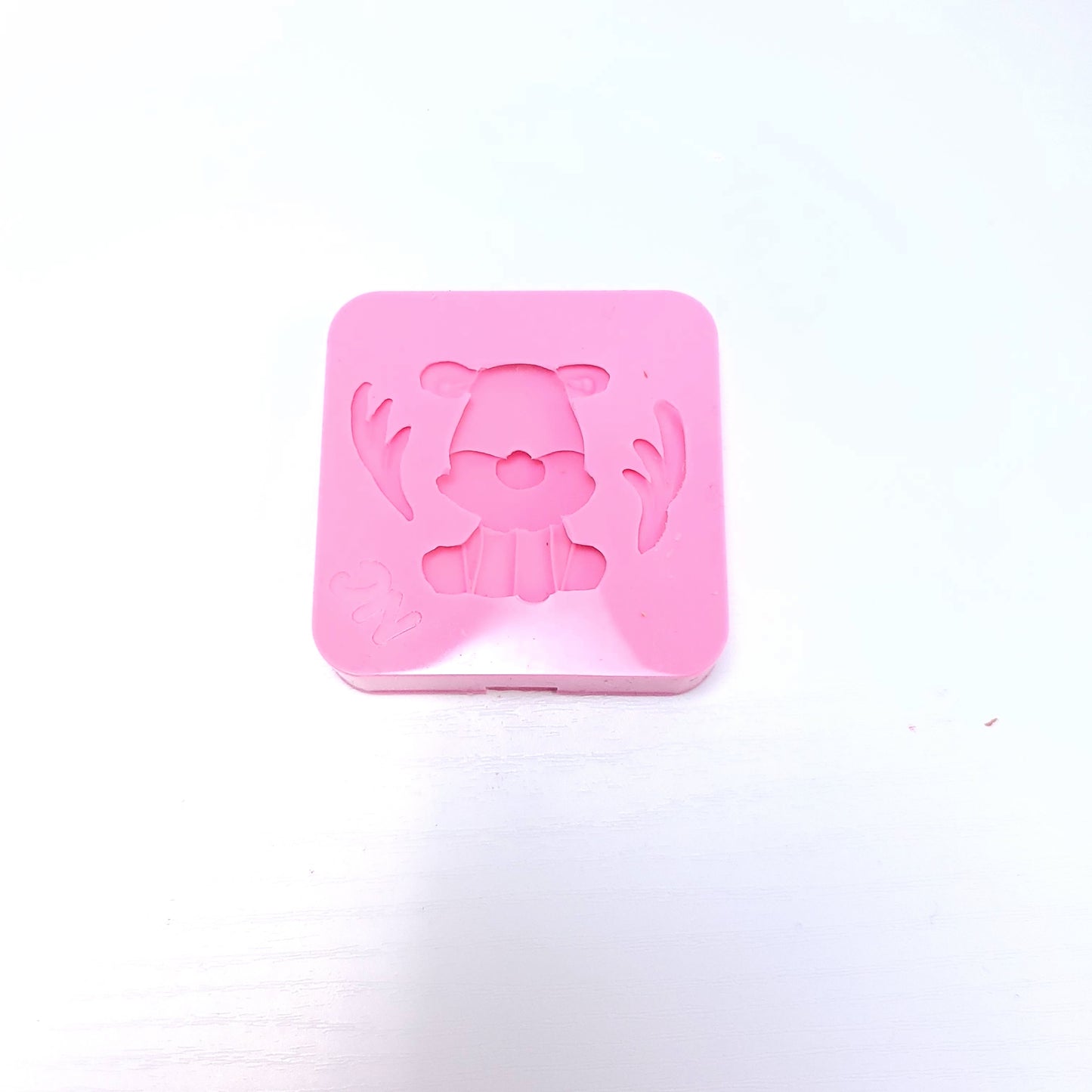 Cute Reindeer Christmas Silicone Mold for Miniatures Cupcakes Resin