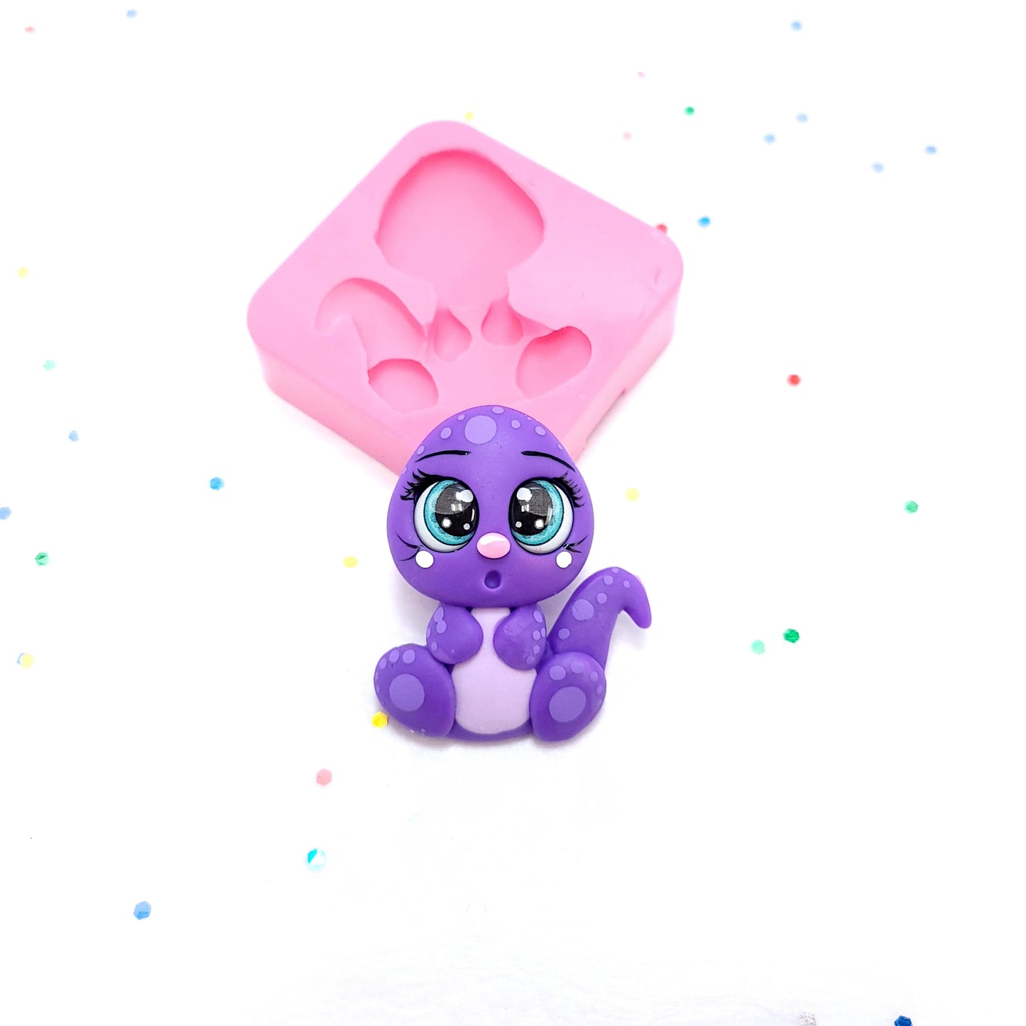 Baby Dinosaur Multi-Project Silicone Mold MS768 for Miniatures Cake Resin Clay