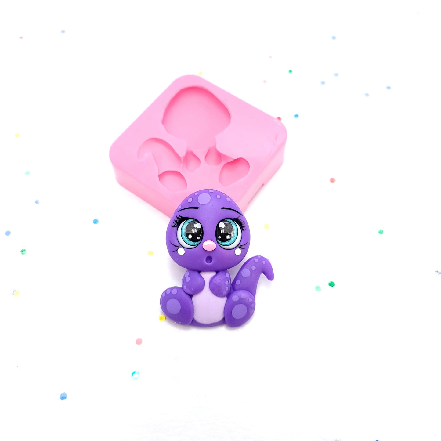 Baby Dinosaur Multi-Project Silicone Mold MS768 for Miniatures Cake Resin Clay