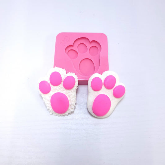 Bunny Paw Dog Cat Paw Silicone Mold Easter Miniatures Fondant Resin