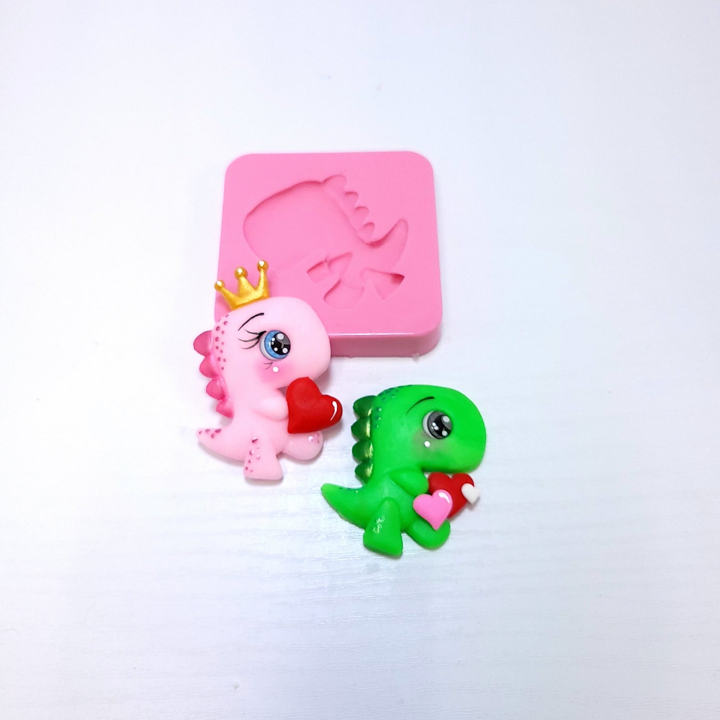 Cute T Rex Dinosaur Multi-Project Silicone Mold MS780 for Miniatures Fondant Resin