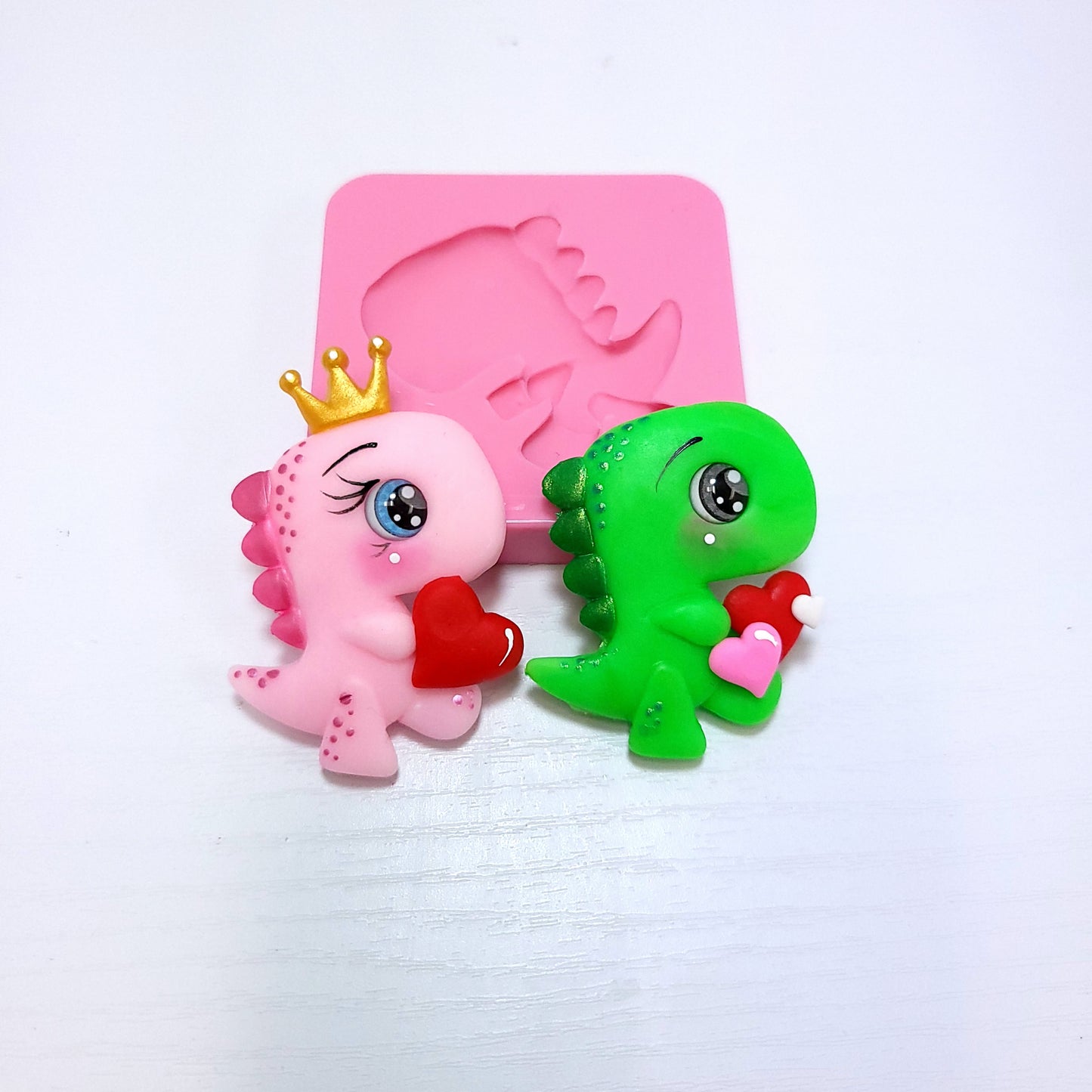 Cute T Rex Dinosaur Multi-Project Silicone Mold MS780 for Miniatures Fondant Resin