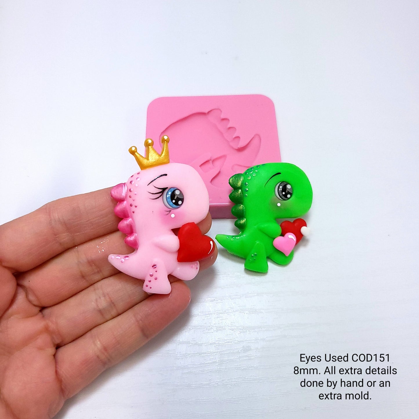 Cute T Rex Dinosaur Multi-Project Silicone Mold MS780 for Miniatures Fondant Resin