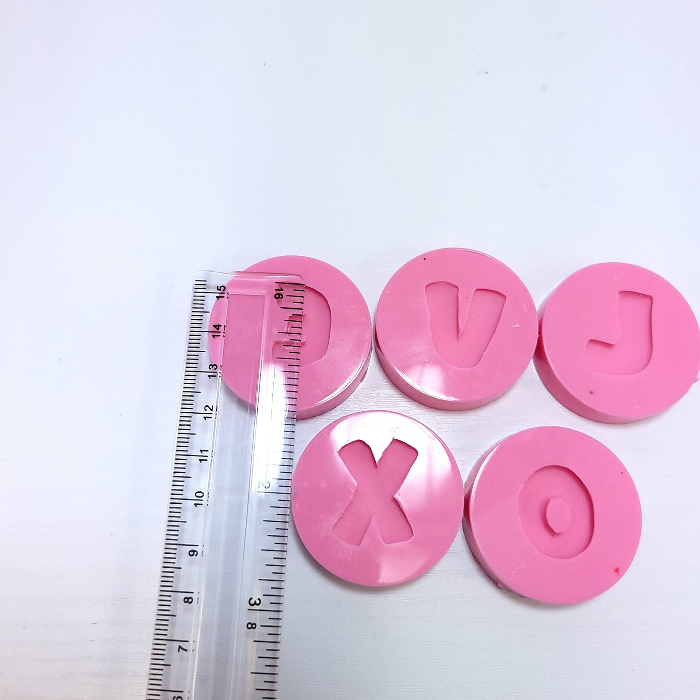 Love XOXO Donut Word Bundle Silicone Mold MS790 for Cake Resin Crafts
