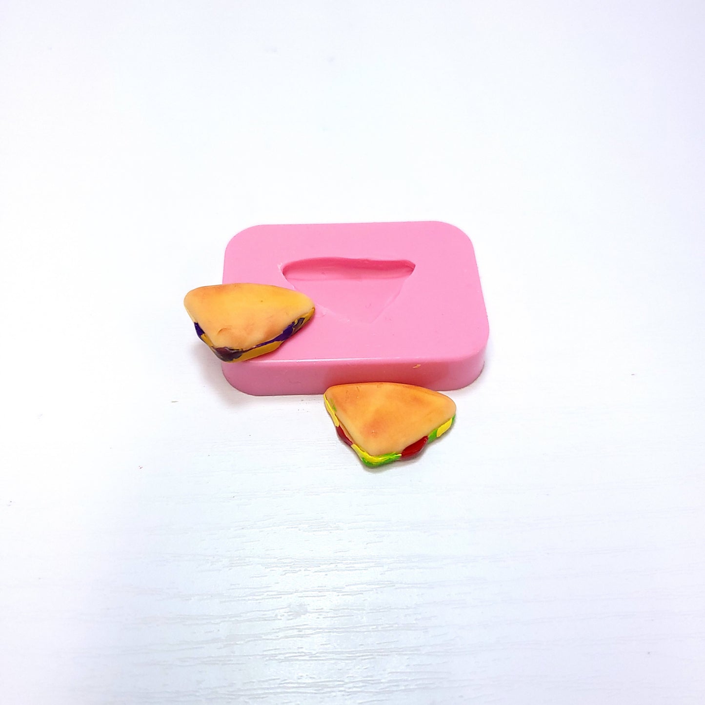 PB & J Heart Toast Miniatures Bundle Silicone Mold Set for Cake Resin Clay